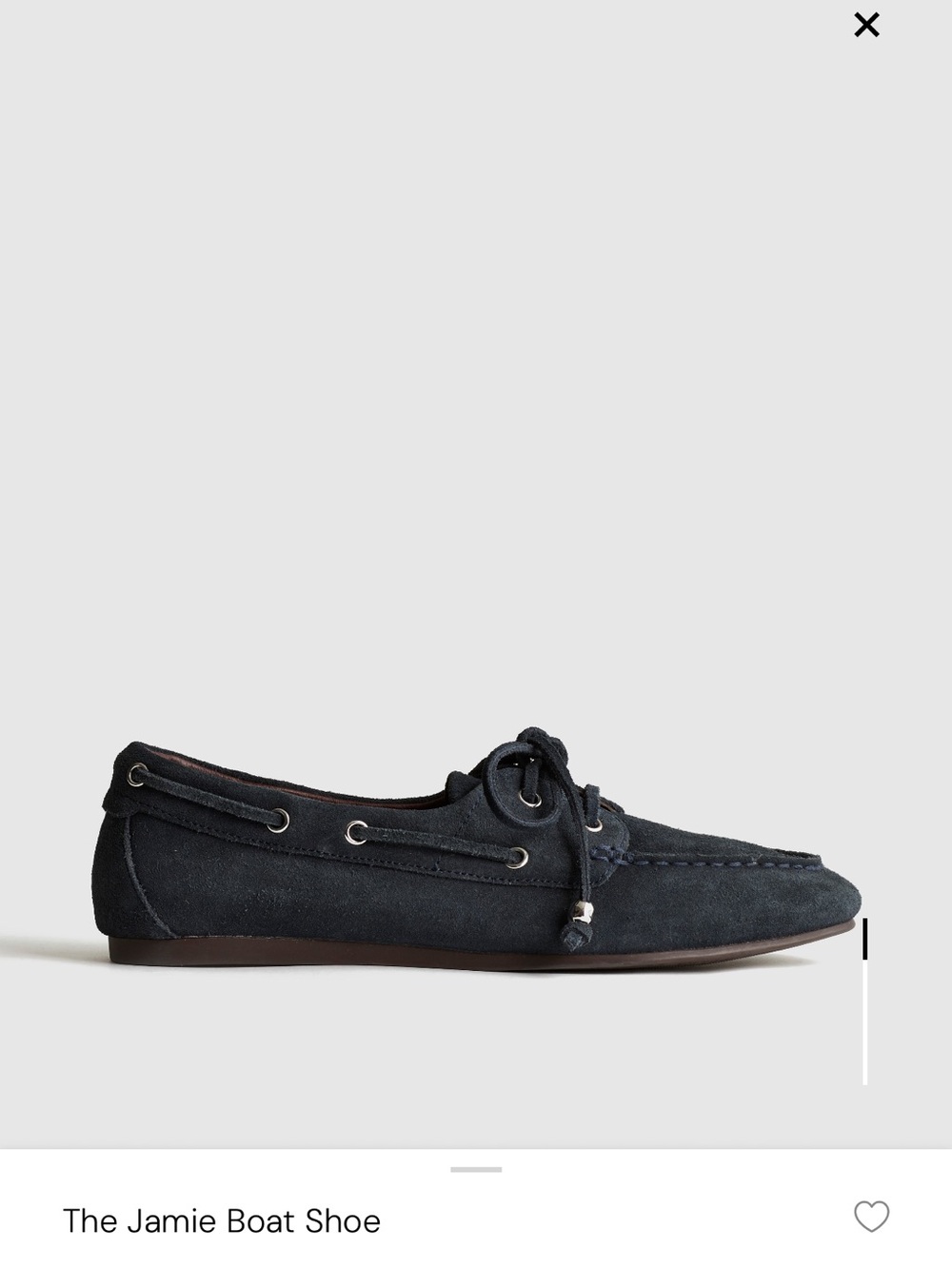 The Jamie boat shoe in navy blue size 9